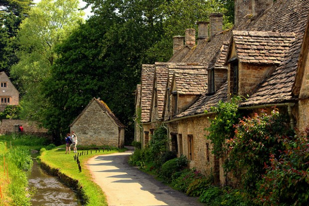 Photo of rural homes in Bibury, Gloucestershire