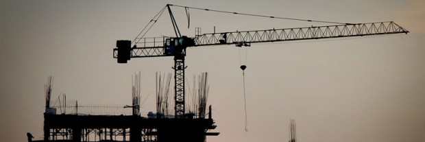 Picture of a crane on a building site